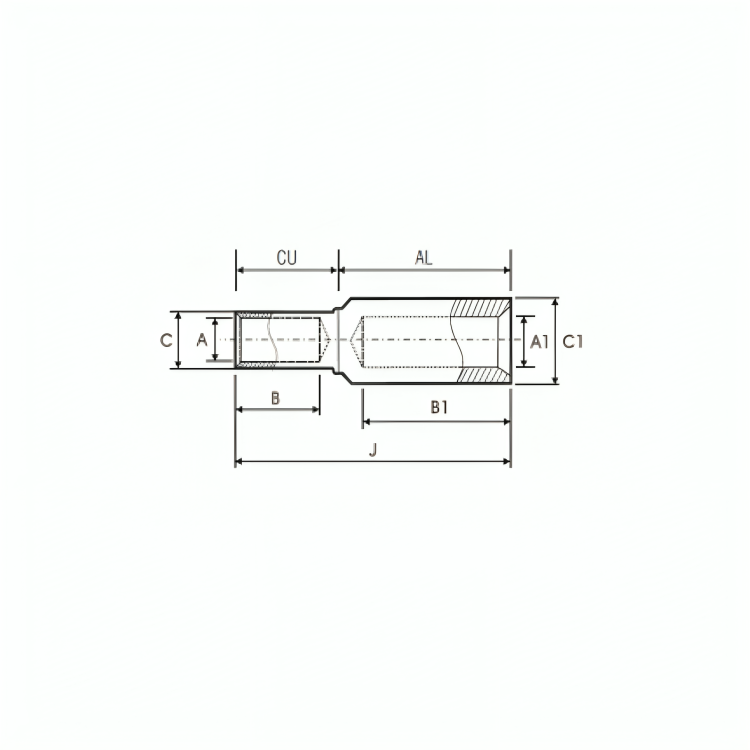 Aluminium - Copper Bi - Metal Connector / Splice