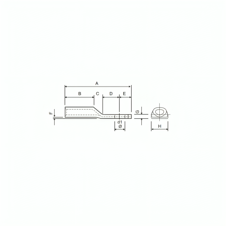 Aluminium 3 - Core Sector Cable Lugs