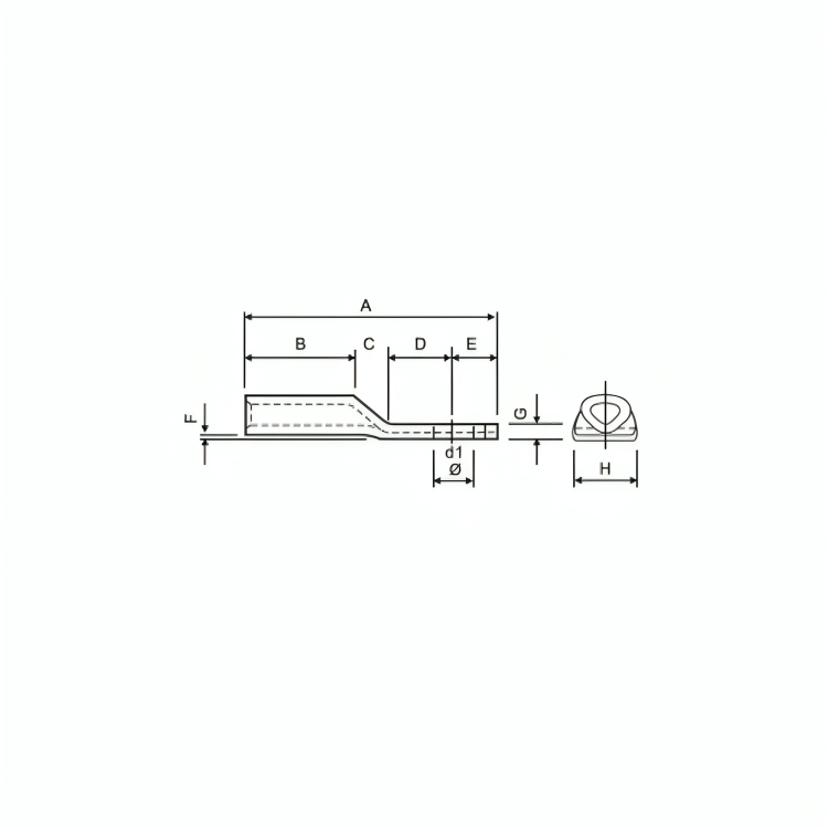 Aluminium 4 - Core Sector Cable Lugs