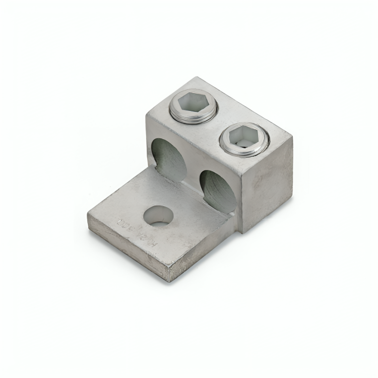 Aluminium Double Barrel Connector, One Hole Mount
