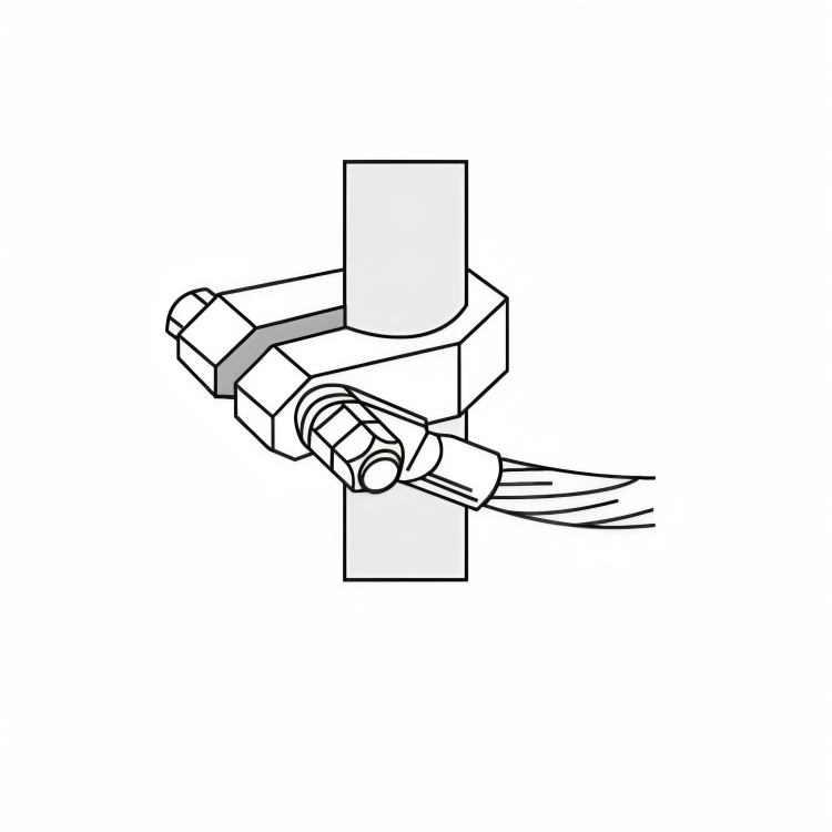 Copper Alloy Clamps - Rod To Cable Lug Clamp - D Type