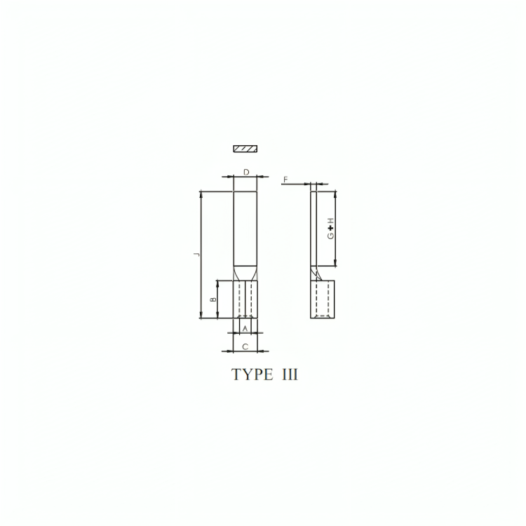 Copper Flat Type Cable Terminal Ends