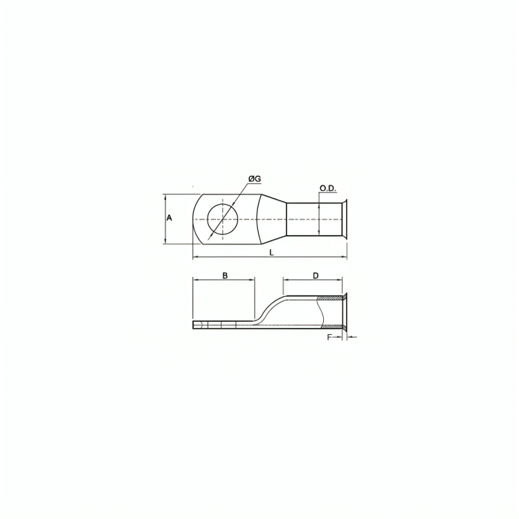 Copper Standard Wall Starter Terminal Ends