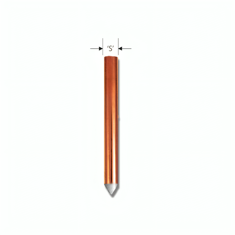 Mechanically Claded & Coated Copper Grounding Rod