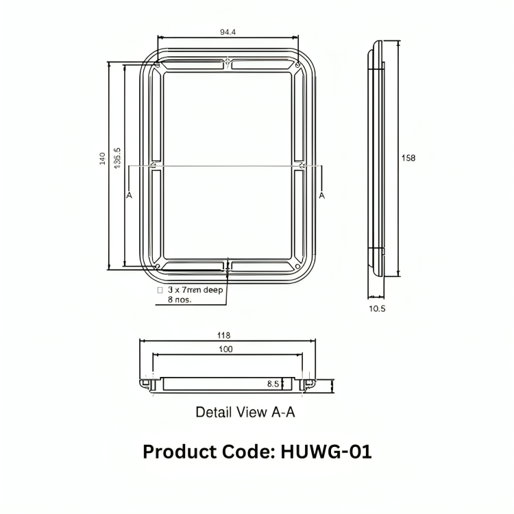 Meter Window Glass