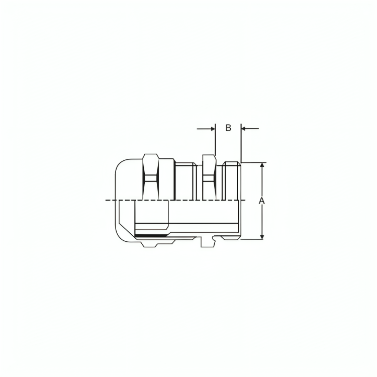 Plated Brass Gland - IP68 Rating - Metric Thread