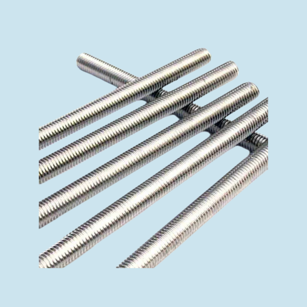 Galvanised threaded rod, 10 mm diameter, 3 m length
