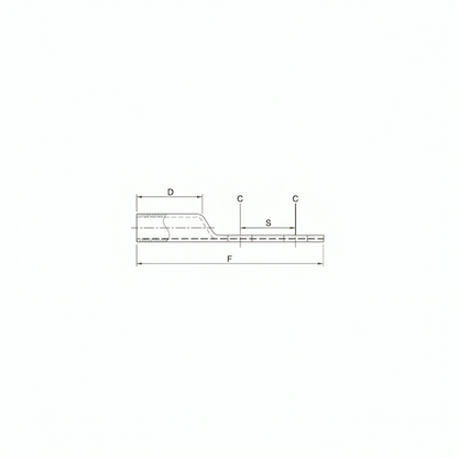 Copper Compression Lugs - Long Barrel, 2 Holes