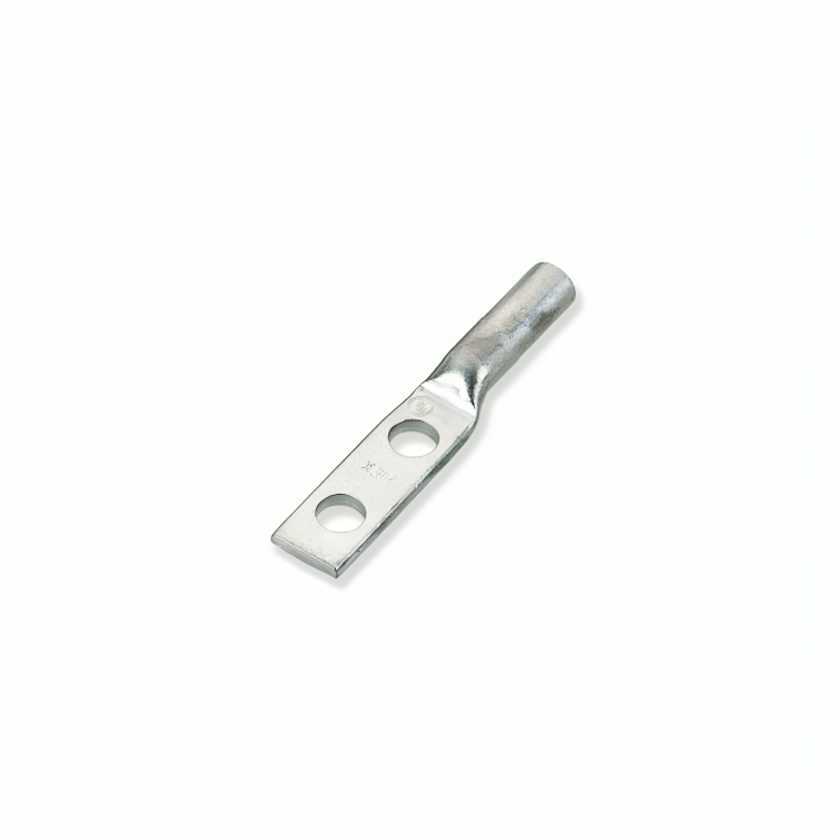 Copper Compression Lugs - Long Barrel, 2 Holes