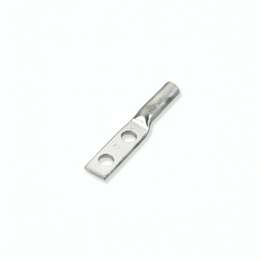 Copper Compression Lugs - Long Barrel, 2 Holes