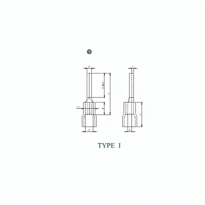 Copper Insulated Pin Type Cable Terminal Ends