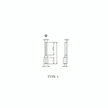 Copper Pin Type Cable Terminal Ends
