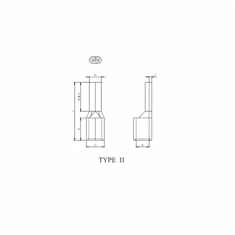 Copper Pin Type Cable Terminal Ends