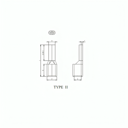 Copper Pin Type Cable Terminal Ends