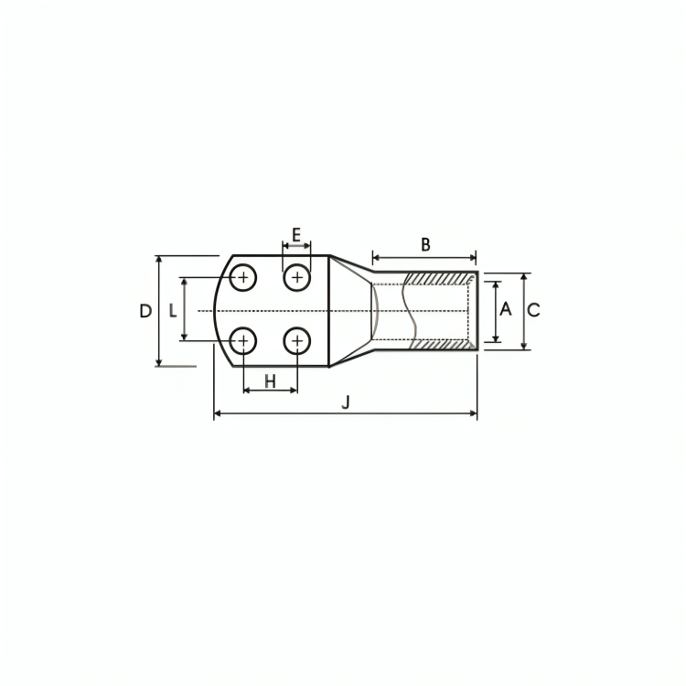 Four Hole Cable Terminal Ends