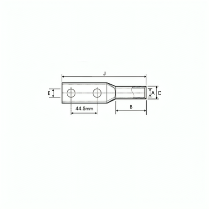 High Voltage Copper Terminals Double Hole - 33KW