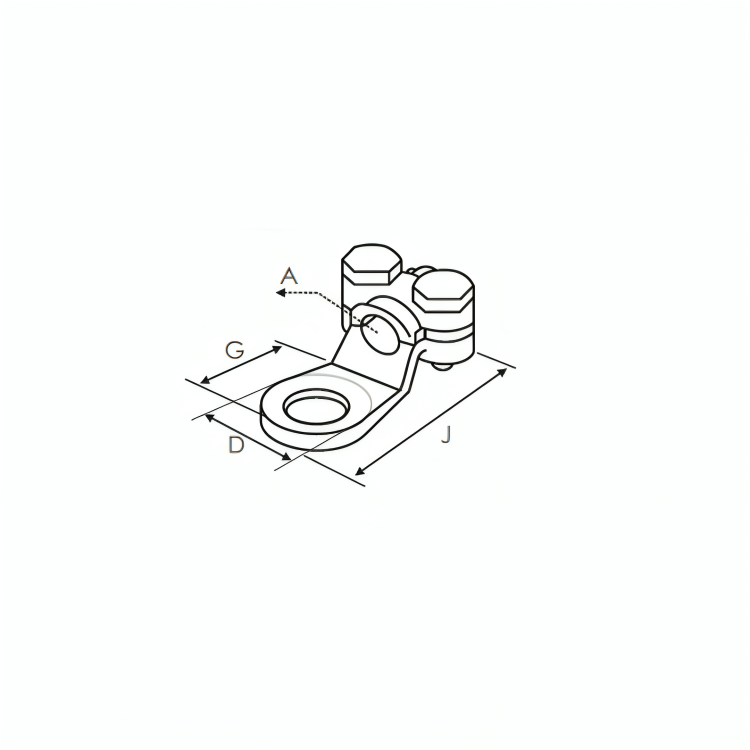 Mechanical Cable Lugs - Bolted With 2 Screws And 4 Screws