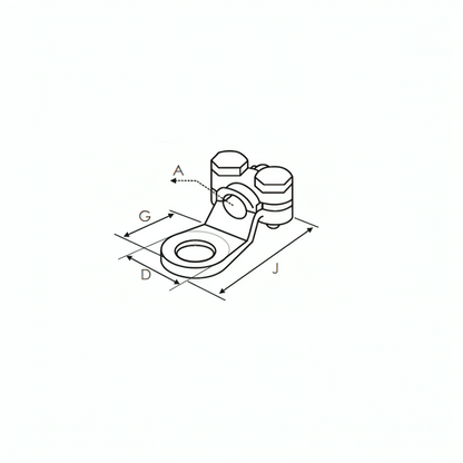 Mechanical Cable Lugs - Bolted With 2 Screws And 4 Screws