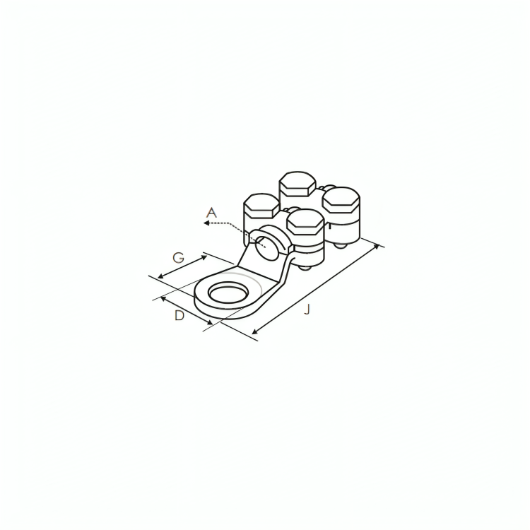 Mechanical Cable Lugs - Bolted With 2 Screws And 4 Screws