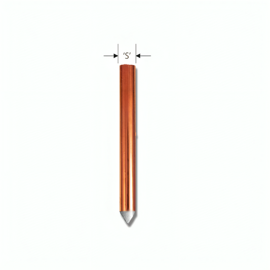 Mechanically Claded & Coated Copper Grounding Rod