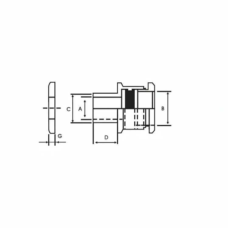 Single Compression Type Brass Cable Gland