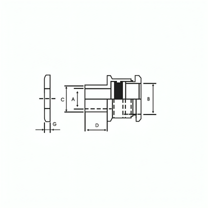 Single Compression Type Brass Cable Gland