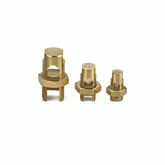 Split Bolt Connector With Round Head (Natural Brass)